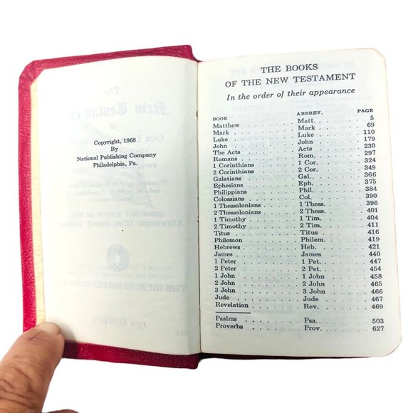 The New Testament Of Our Lord and Saviour Jesus Christ w/ Psalms and Proverbs - Picture 7 of 8